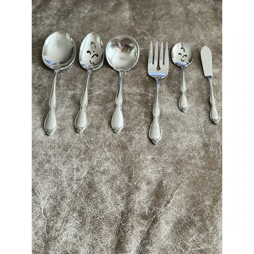 Oneida Community CHATELAINE Hostess Serving Pieces Betty Crocker Glossy (6)